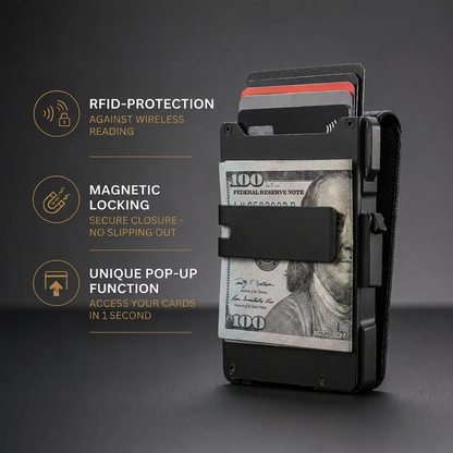 Vortanik MagVault® Minimalist Wallet - Maximum Capacity. Minimal Footprint.