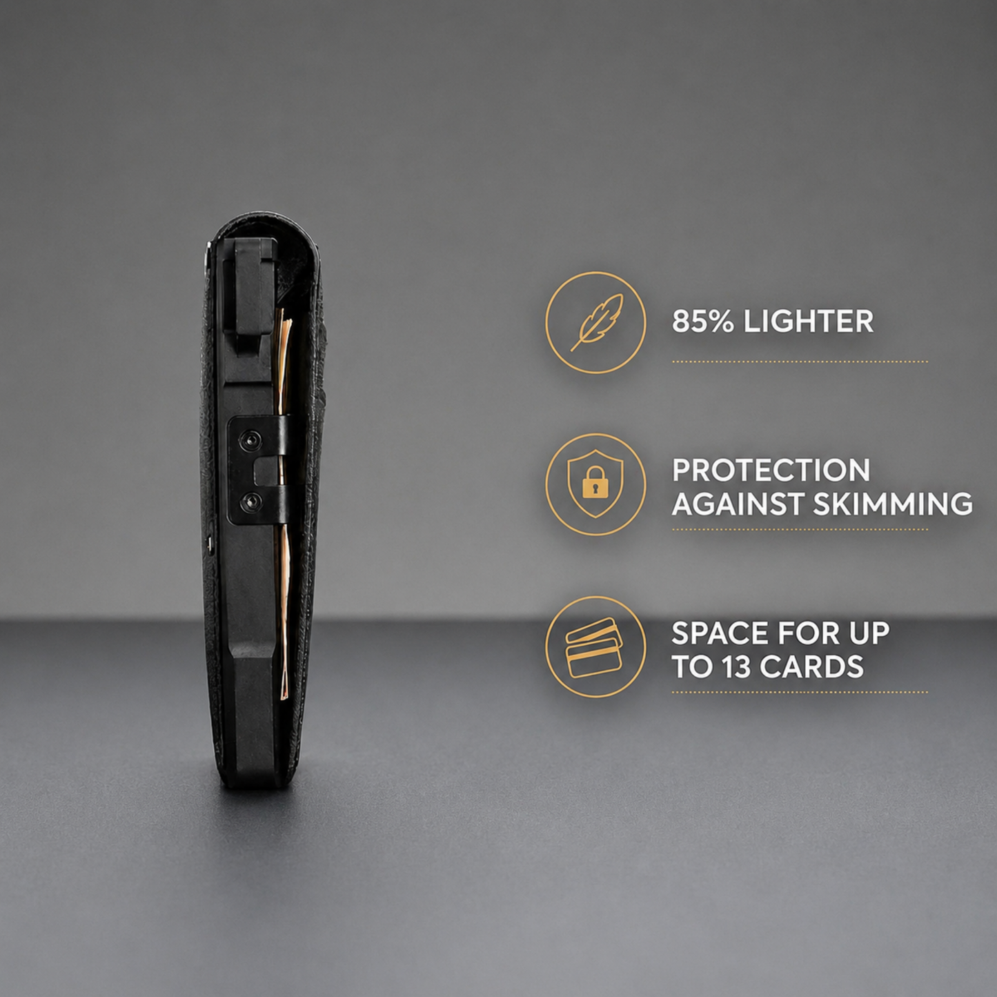 Vortanik MagVault® Minimalist Wallet - Maximum Capacity. Minimal Footprint.